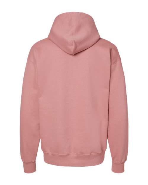 Hanes F170 Ultimate Cotton Hooded Sweatshirt - Mauve - back