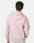 Hanes F170 Ultimate Cotton Hooded Sweatshirt - Pale Pink - model back