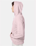 Hanes F170 Ultimate Cotton Hooded Sweatshirt - Pale Pink - model side