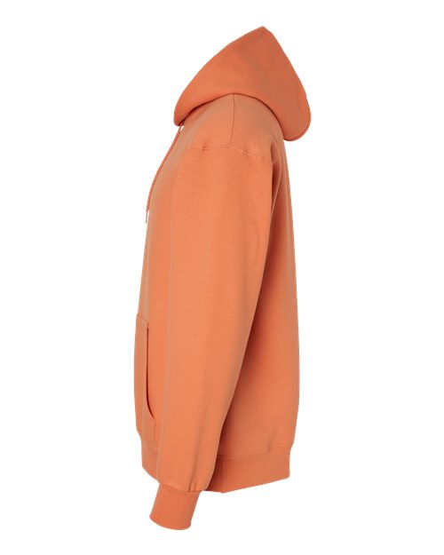 Hanes F170 Ultimate Cotton Hooded Sweatshirt - Pumpkin - side