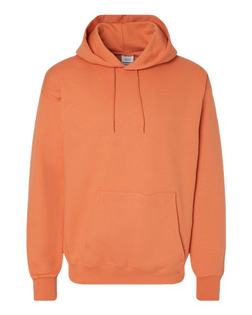 Hanes F170 Ultimate Cotton Hooded Sweatshirt - Pumpkin - flat front