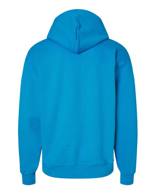 Hanes F170 Ultimate Cotton Hooded Sweatshirt - Teal - back