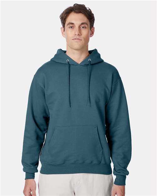 Hanes F170 Ultimate Cotton Hooded Sweatshirt - Cactus - model front