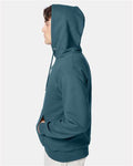 Hanes F170 Ultimate Cotton Hooded Sweatshirt - Cactus - model side