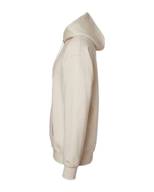 Hanes F170 Ultimate Cotton Hooded Sweatshirt - Natural - side