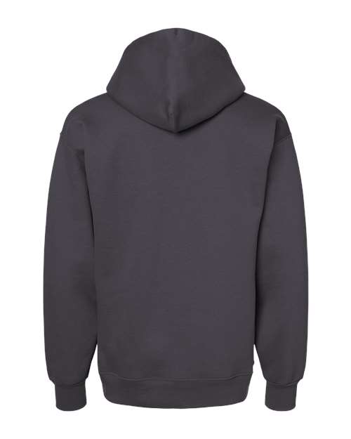 Hanes F170 Ultimate Cotton Hooded Sweatshirt - Smoke Grey - back