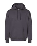 Hanes F170 Ultimate Cotton Hooded Sweatshirt - Smoke Grey - flat front