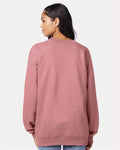 Hanes F260 Unisex Ultimate Cotton Crewneck Sweatshirt - Mauve - model back