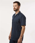 Dickies S535 Men's Industrial Short Sleeve Work Shirt - Dark Navy - model side