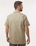 Dickies S535 Men's Industrial Short Sleeve Work Shirt - Desert Sand - model back