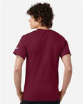 Champion T425 Unisex Classic T-Shirt - Cardinal - model back