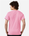 Champion T425 Unisex Classic T-Shirt - Pink Candy - model back