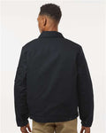 Dickies TJ55 Unisex Insulated Industrial Eisenhower Jacket - Black - model back