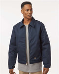 Dickies TJ55 Unisex Insulated Industrial Eisenhower Jacket - Dark Navy - model front