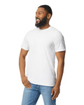 Gildan 980 Unisex Softstyle Lightweight T-Shirt - White - model side