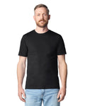 Gildan 980 Unisex Softstyle Lightweight T-Shirt - Black - model front
