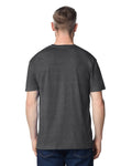 Gildan 980 Unisex Softstyle Lightweight T-Shirt - Heather Dark Grey - model back
