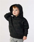Rabbit Skins 3326 Toddler Pullover Fleece Hoodie - Storm Camo - model front
