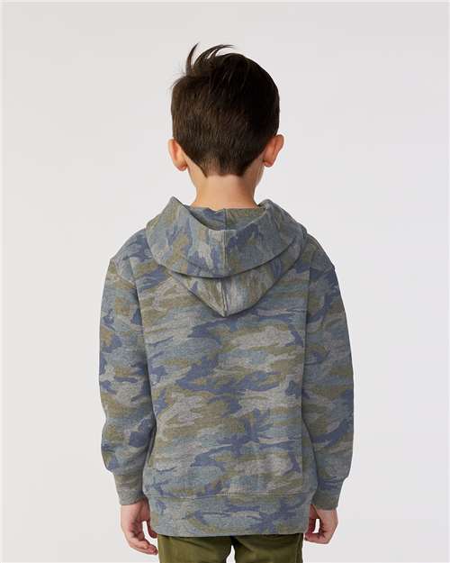 Rabbit Skins 3326 Toddler Pullover Fleece Hoodie - Vintage Camo - model back