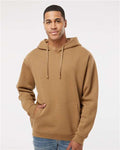 LAT 6926 Unisex Elevated Fleece Hoodie Sweatshirt - Coyote Brown - model front