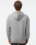 LAT 6926 Unisex Elevated Fleece Hoodie Sweatshirt - Granite Heather - model back