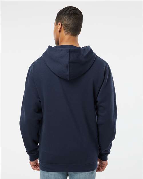LAT 6926 Unisex Elevated Fleece Hoodie Sweatshirt - Navy - model back