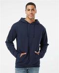 LAT 6926 Unisex Elevated Fleece Hoodie Sweatshirt - Navy - model front