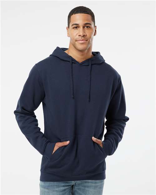 LAT 6926 Unisex Elevated Fleece Hoodie Sweatshirt - Navy - model front