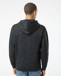 LAT 6926 Unisex Elevated Fleece Hoodie Sweatshirt - Storm Camo - model back