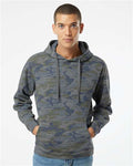 LAT 6926 Unisex Elevated Fleece Hoodie Sweatshirt - Vintage Camo - model front