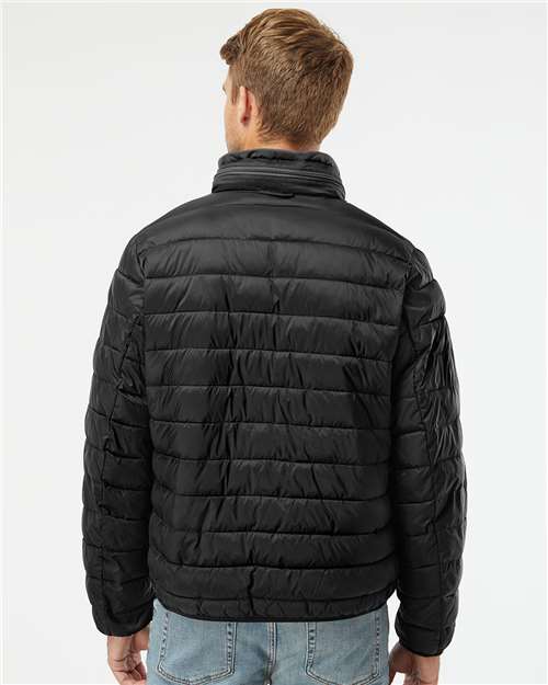 Weatherproof 211136 Men's PillowPac Puffer Jacket - Black - model back