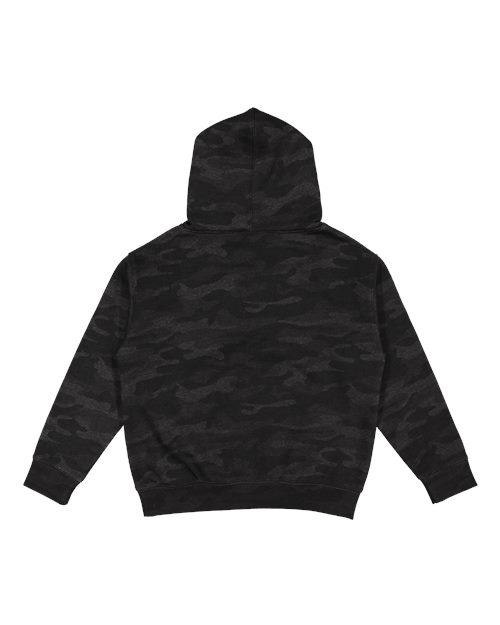 LAT 2296 Youth Hoodie Sweatshirt - Storm Camo - back