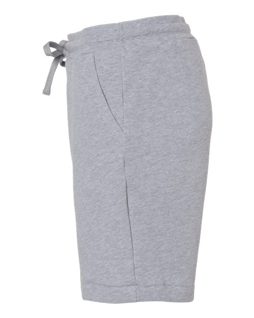 BELLA + CANVAS 3724 Unisex Sponge Fleece Shorts - Athletic Heather - side