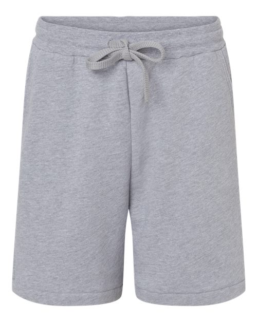 BELLA + CANVAS 3724 Unisex Sponge Fleece Shorts - Athletic Heather - front