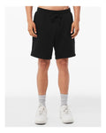 BELLA + CANVAS 3724 Unisex Sponge Fleece Shorts - Black - model front