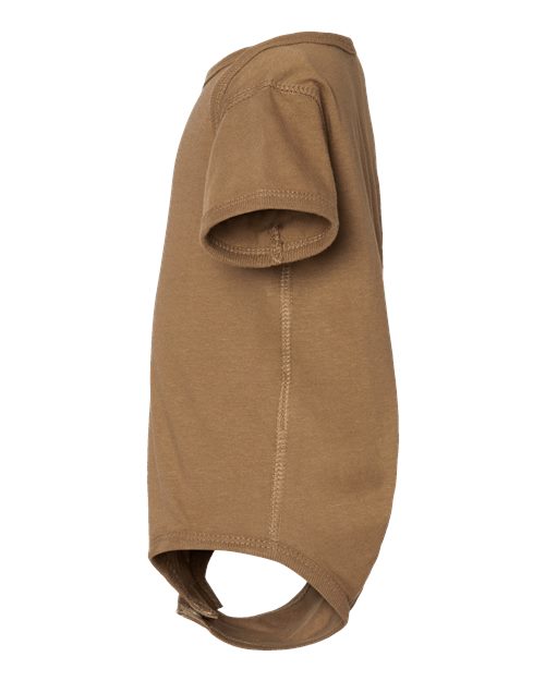 Rabbit Skins 4424 Infant Fine Jersey Bodysuit - Coyote Brown - side