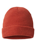Richardson 146R Waffle Cuffed Beanie - Rust - back