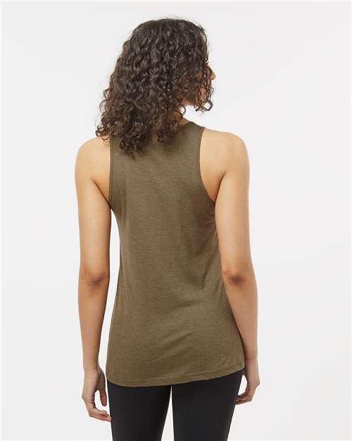 American Apparel 101CVC Women's CVC Tank - Heather Army - model back