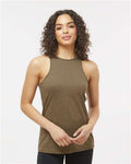 American Apparel 101CVC Women's CVC Tank - Heather Army - model front