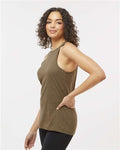 American Apparel 101CVC Women's CVC Tank - Heather Army - model side