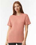 American Apparel TR401 Unisex Triblend Track Tee - Tri-Coral - model front