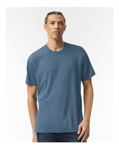 American Apparel TR401 Unisex Triblend Track Tee - Tri-Dusk - model front