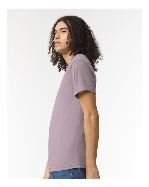 American Apparel TR401 Unisex Triblend Track Tee - Tri-Storm - model side