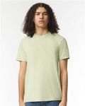 American Apparel 2001CVC Unisex CVC Tee - Heather Cucumber - model front