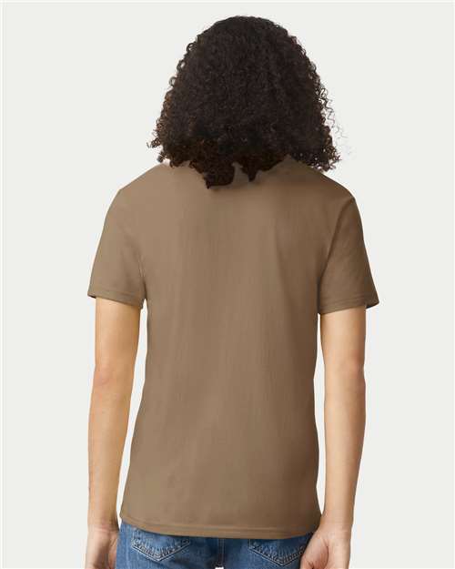 American Apparel 2001CVC Unisex CVC Tee - Heather Army - model back