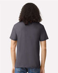 American Apparel 2001CVC Unisex CVC Tee - Heather Charcoal - model back