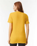 American Apparel 2001CVC Unisex CVC Tee - Heather Mustard - model back