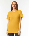 American Apparel 2001CVC Unisex CVC Tee - Heather Mustard - model front