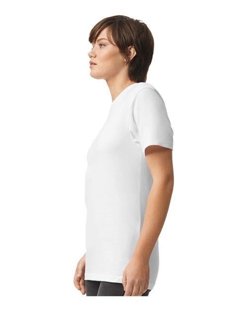 American Apparel 2001CVC Unisex CVC Tee - White - model side