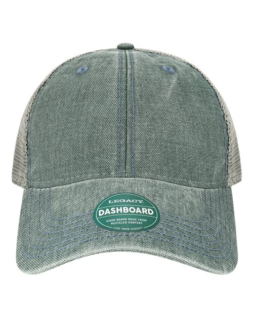 LEGACY DTA Dashboard Trucker Cap - Blue Steel/ Grey - front
